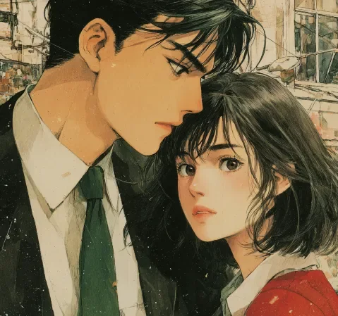 恋爱漫画作品封面：隔壁桌的告白